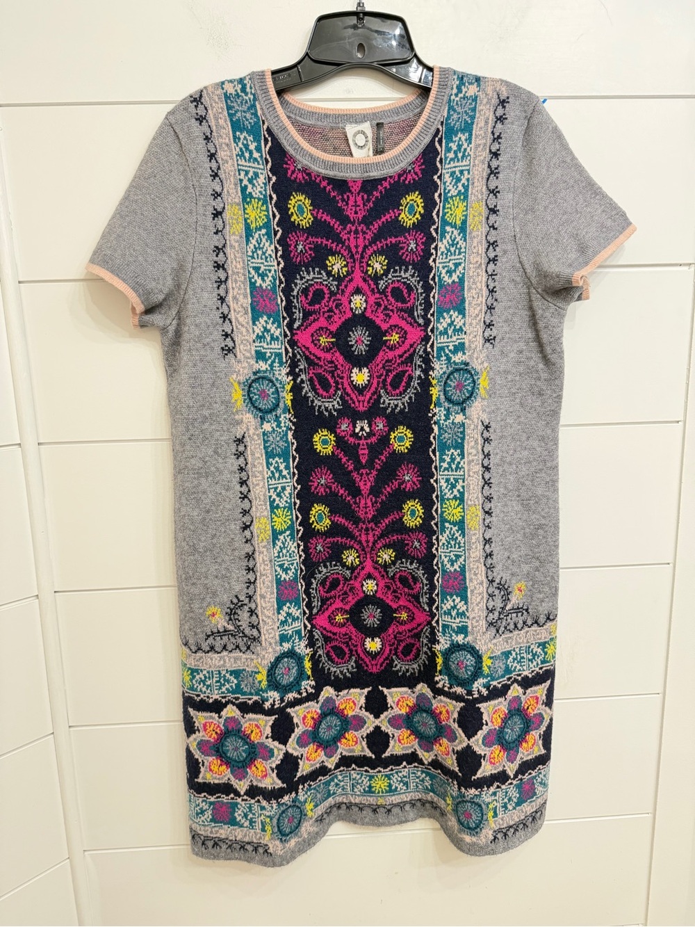 Akemi + Kin Kaleidoscope Sweater Knit Mini Dress Size Small 36855 - Picture 4 of 11